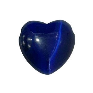 Blue Glass Heart Pendant